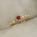 Eternal Heart Zircon Engagement Ring